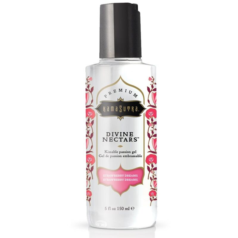 Kamasutra - Gel Embrassable saveur Fraise Divine Nectars - 150 ml