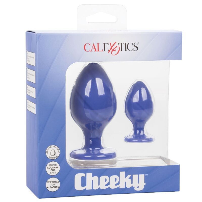 Kit 2 Plugs Anaux Silicone Cheeky Violet S et L - CalExotics