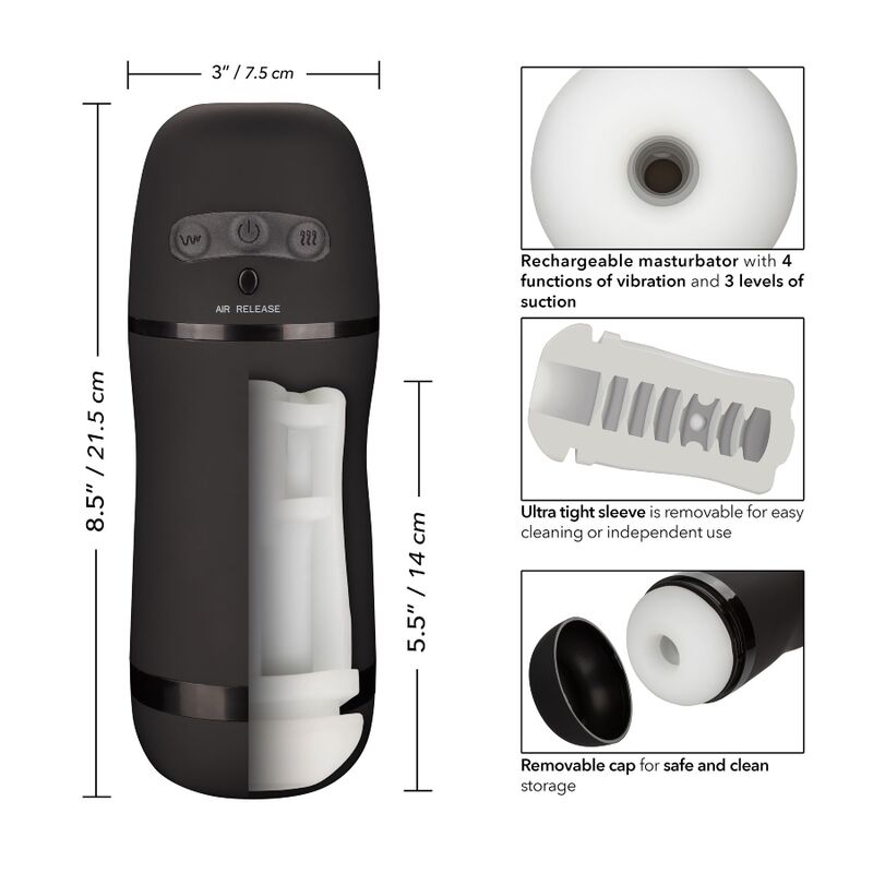 Masturbateur Vibrant Optimum Power Pulsar Stroker - Calexotics