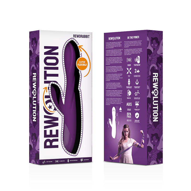 Vibromasseur rabbit flexible Reworabbit - Rewolution - REWOLUTION