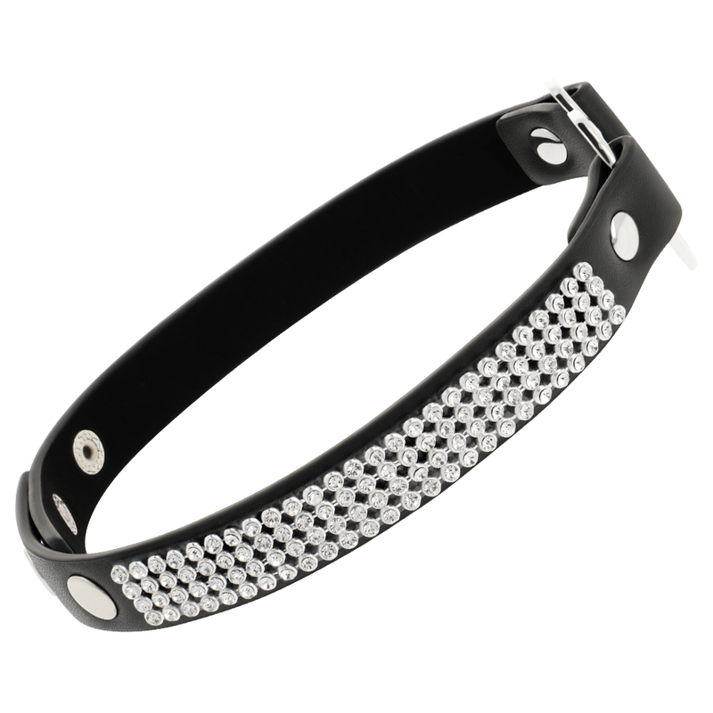 Collier BDSM Ras de Cou Cuir Végan Cœur - Coquette Chic
