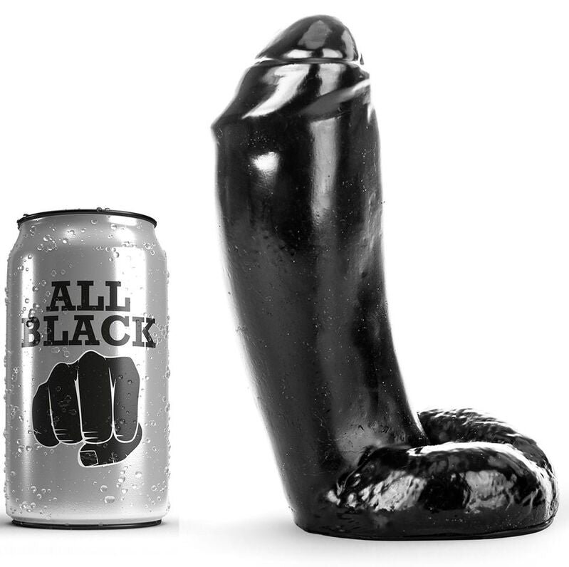 All Black - Godemichet Réaliste XL - 18 cm