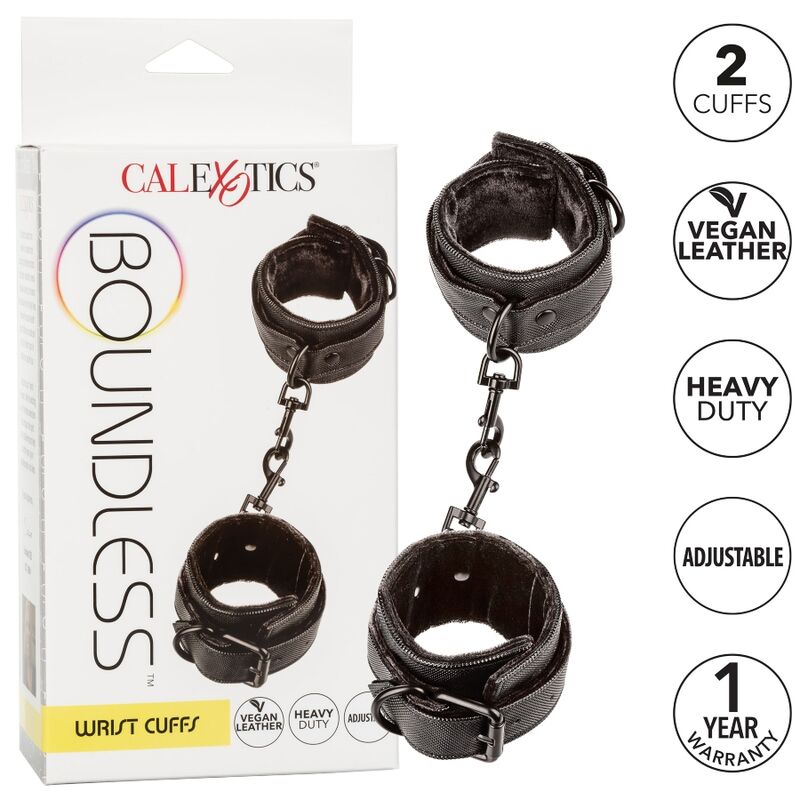 Menottes Cuir Poignets Boundless - CalExotics