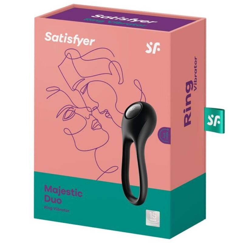 Cockring Vibrant Majestic Duo Noir - Satisfyer