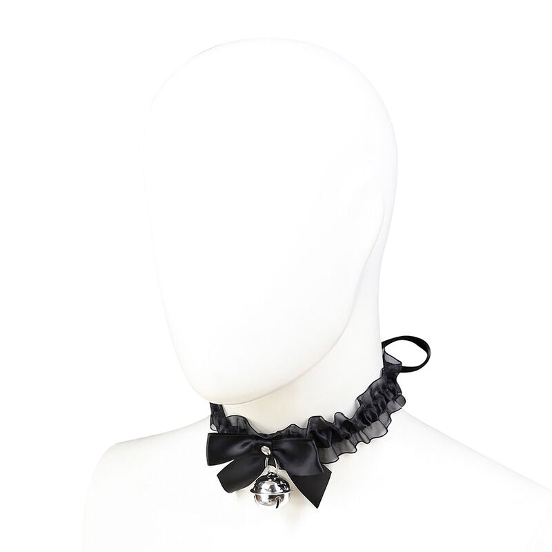 Collier fétiche en dentelle avec cloche - Ohmama - OHMAMA FETISH
