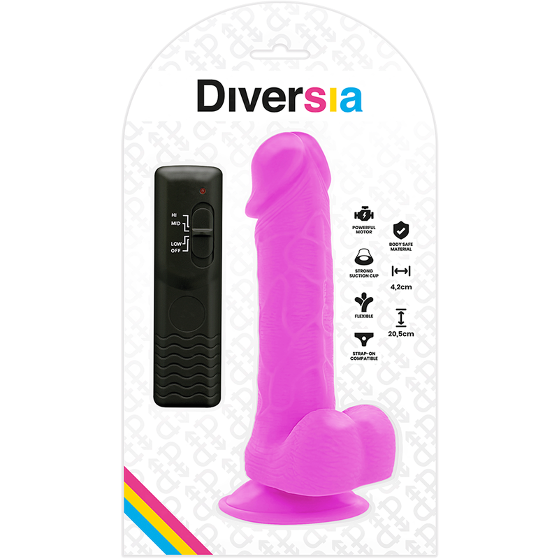 Gode Vibrant Diversia Flexible Violet 20,5cm - Diversia