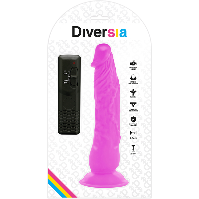 Gode Vibrant Diversia Flexible Violet 21cm - Diversia