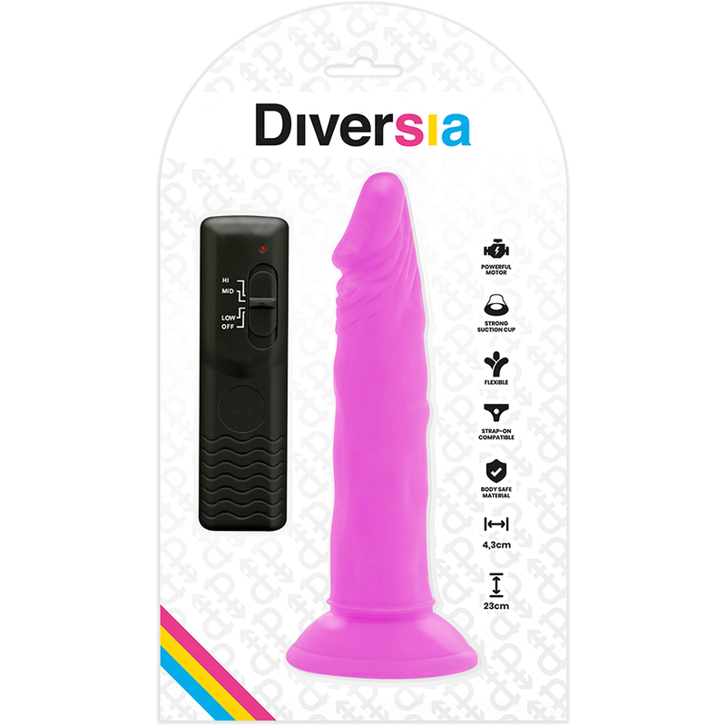 Gode Vibrant Flexible Diversia Violet 23cm - Diversia