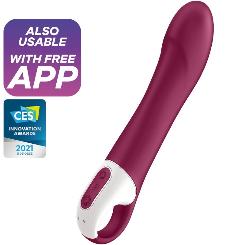 Vibromasseur Chauffant Big Heat Rouge - Satisfyer