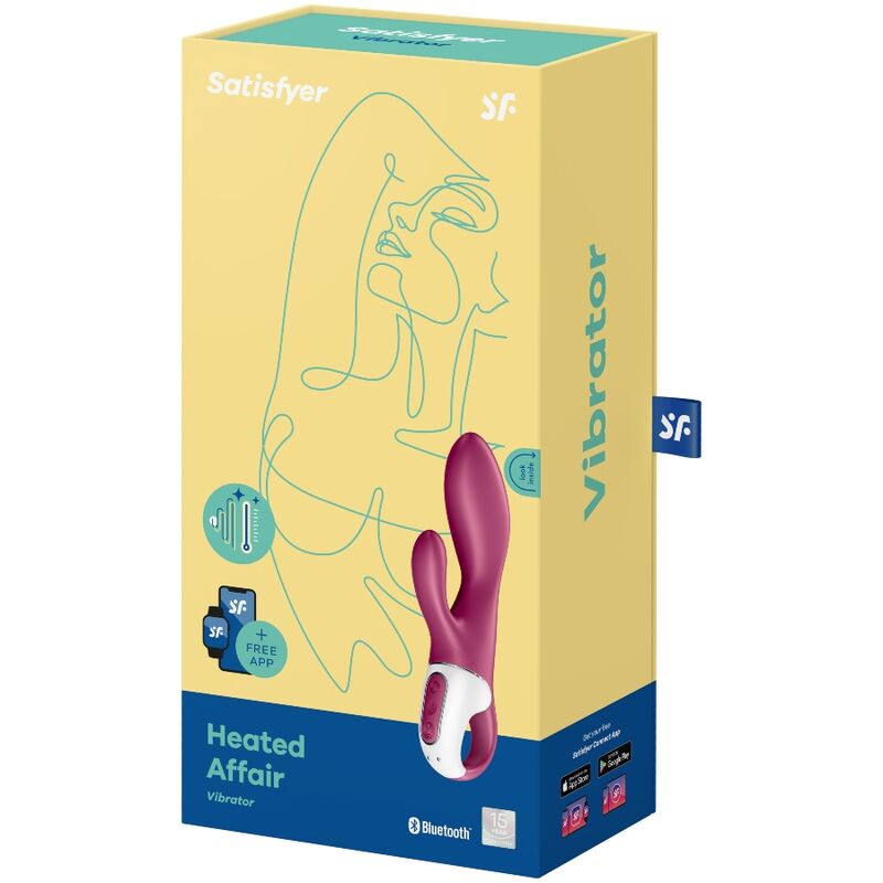 Vibromasseur Rabbit Chauffant Heated Affair Rouge - Satisfyer