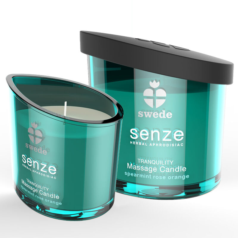 Swede - Bougie de Massage Senze Tranquility Menthe / Rose / Orange - 50 ml