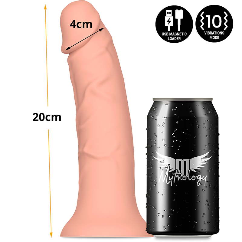 Mythology - asher original dildo m - vibrateur compatible avec la technologie sans fil watchme
