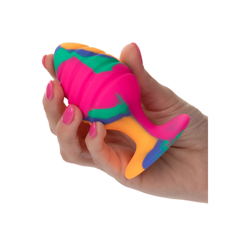 Plug Anal Cheeky Medium Tie Dye Taille M - CalExotics