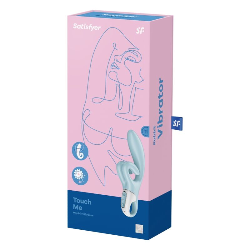 Vibromasseur Rabbit Touch Me Bleu - Satisfyer