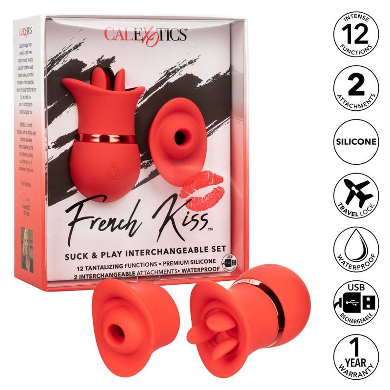 Stimulateur Tétons French Kiss Suck & Play - Calexotics
