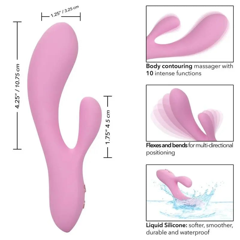 Vibromasseur Rabbit Contour Zoie Rose - CalExotics