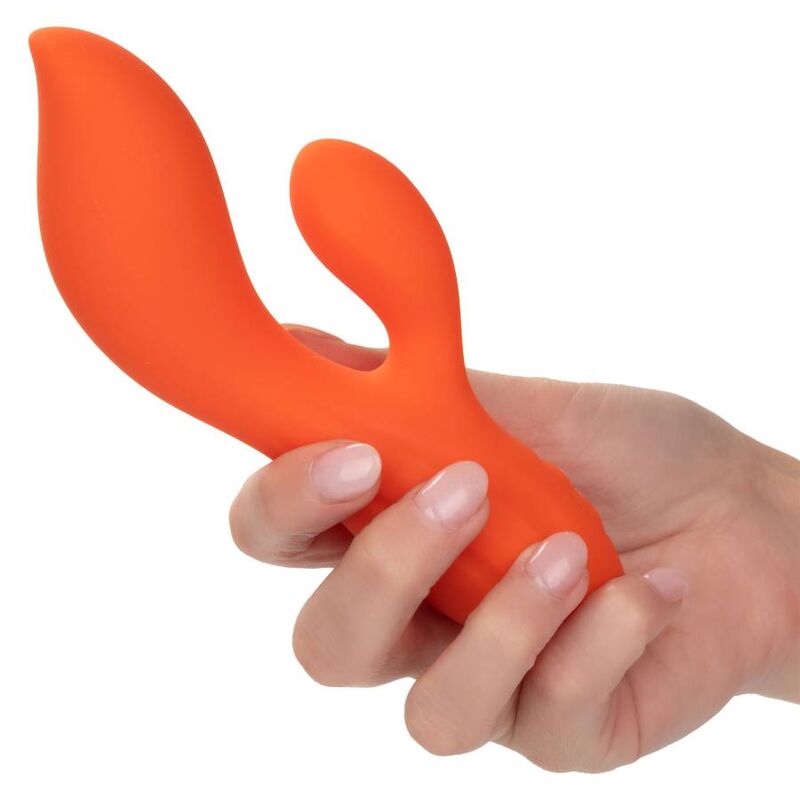 Vibromasseur Rabbit Stella Dual Teaser Orange - CalExotics