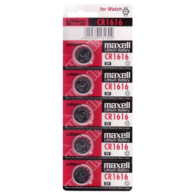 Piles lithium CR1616 3V pack de 5 - Maxell - MAXELL