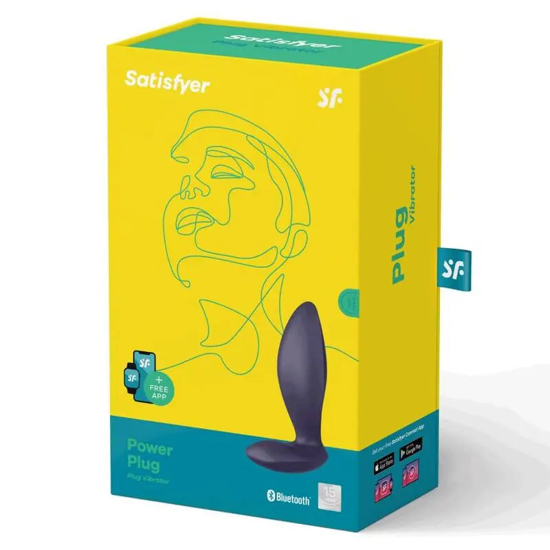 Plug Anal Vibrant Connecté Power Plug Violet - Satisfyer