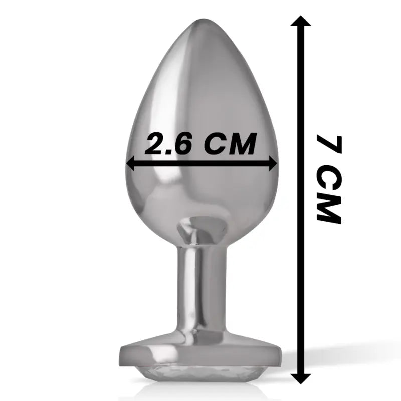 Plug Anal Bijou Intense Crystal Argent Taille S - Intense