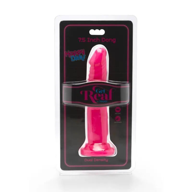 Gode Réaliste Happy Dicks Dong 19 cm Rose - Get Real