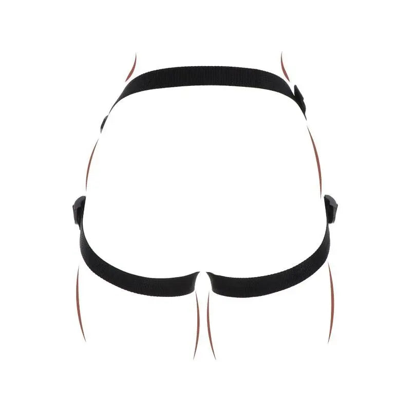 Harnais Strap-On Universel Noir Réglable - Get Real