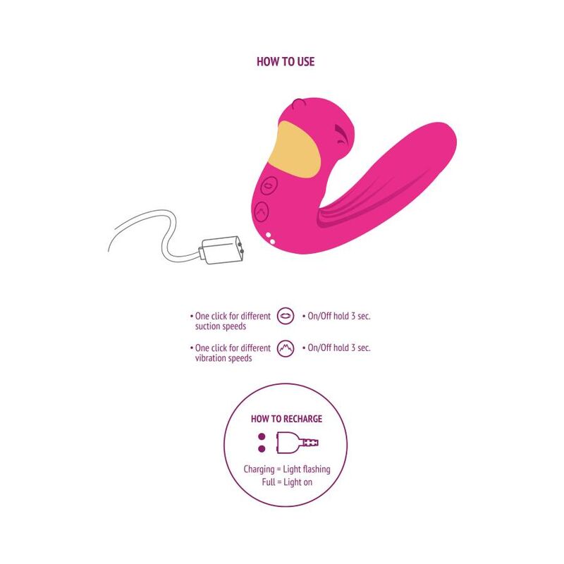 Vibromasseur Celestial Love Vibe fuchsia - Xocoon