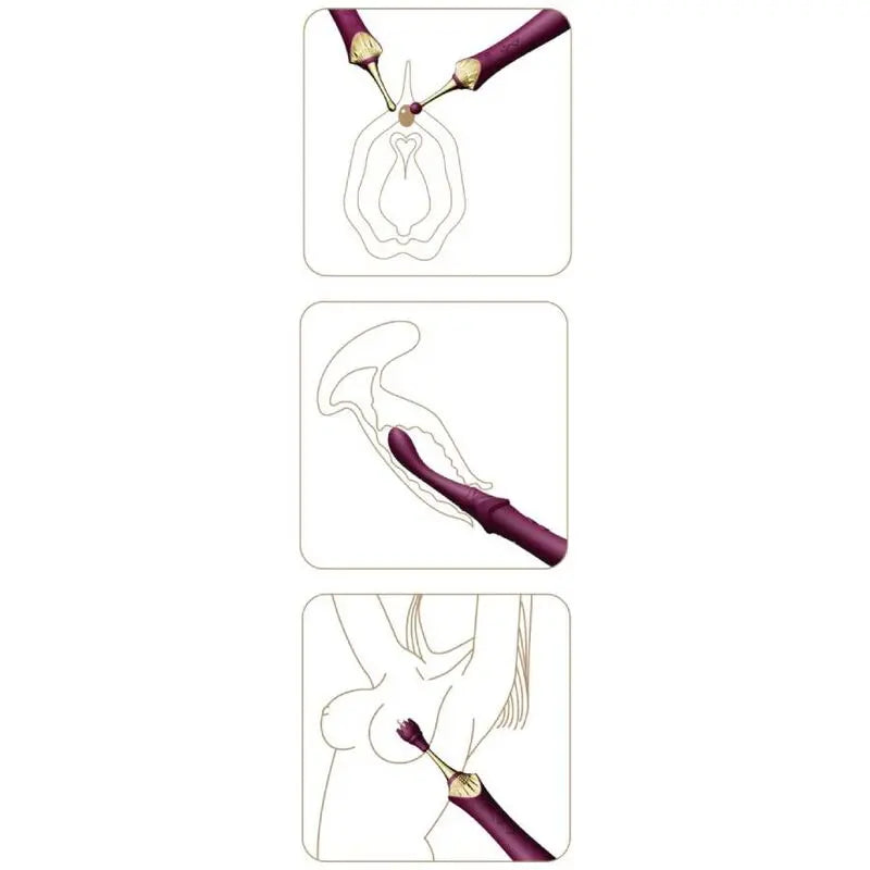 Zalo - Stimulateur Clitoridien Multi Fonctions & Chauffant - Violet