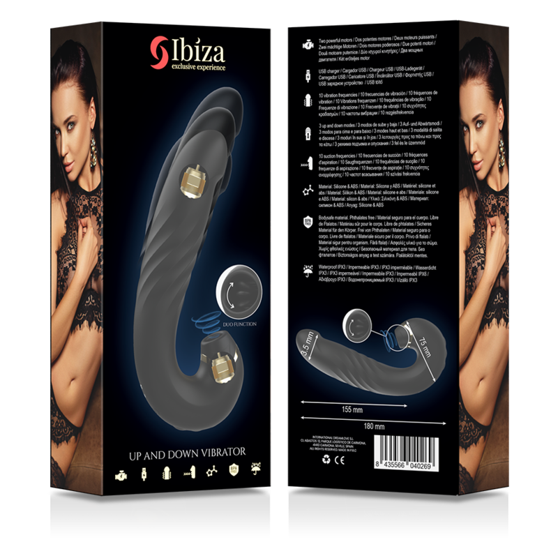 Stimulateur Double Ibiza Up&Down Rose - Ibiza