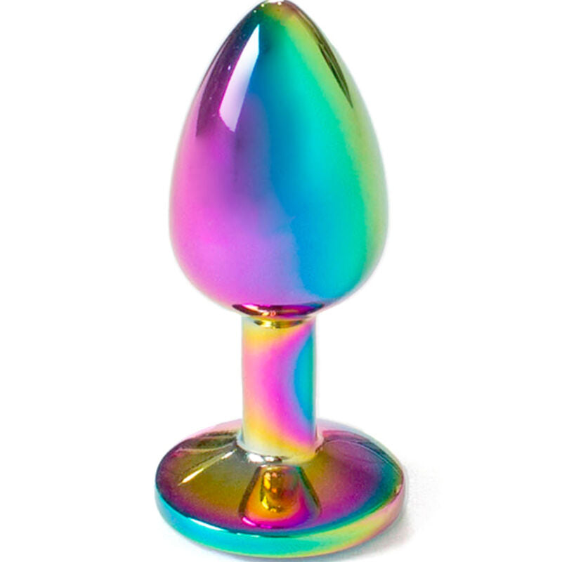 Secret Play – Plug Anal en métal arc-en-ciel – 7 cm