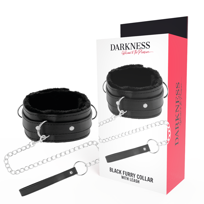 Collier Posture Cuir avec Chaîne Confortable - Darkness - Darkness