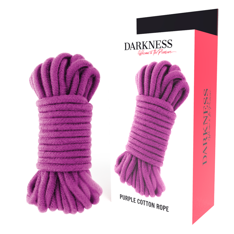 Darkness - Corde Bondage en coton 5m - Violet