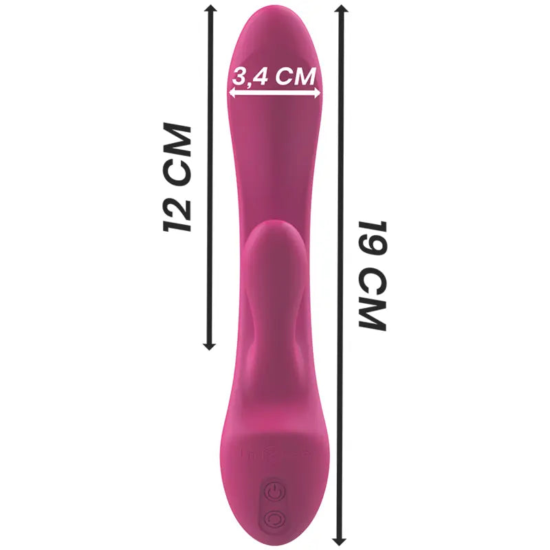 Vibromasseur Rabbit Luigi Double Stimulation Rose - Intense