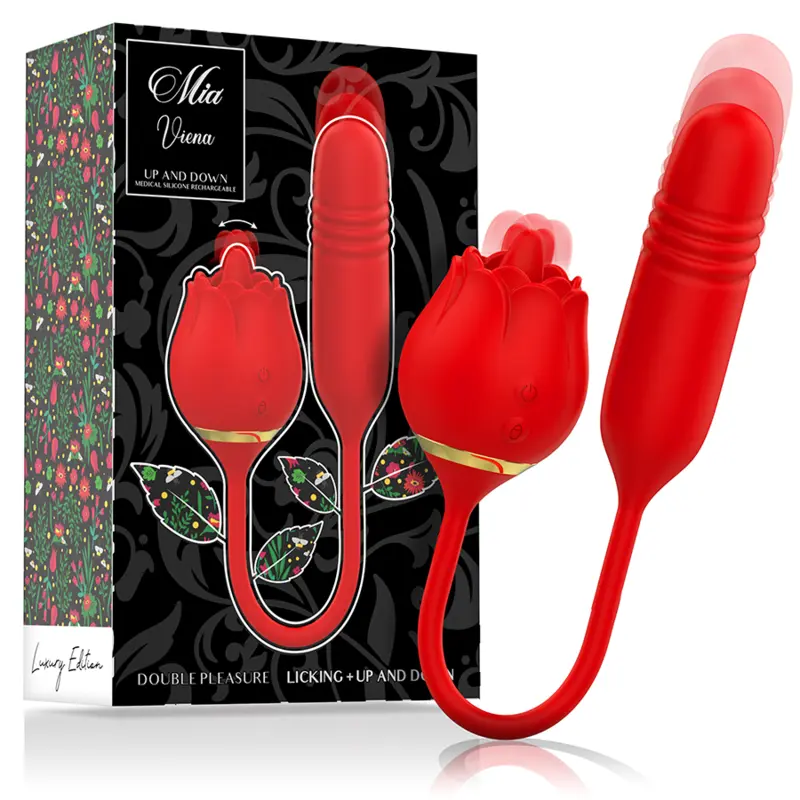 Vibromasseur double stimulation léchant Mia Double Pleasure - Mia - MIA