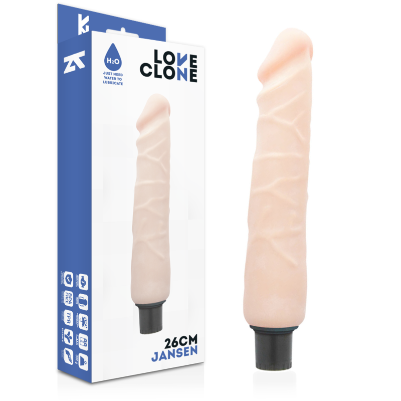 Vibromasseur autolubrifiant Jansen 26 cm - Loveclone - LOVECLONE