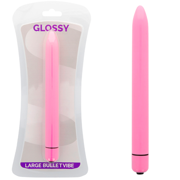 Vibrateur slim Glossy Deep Rose rose profond - Brilliant - GLOSSY