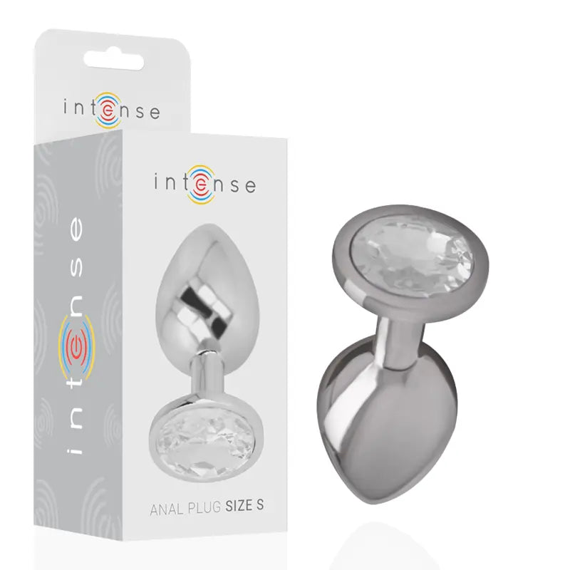 Plug Anal Bijou Intense Crystal Argent Taille S - Intense