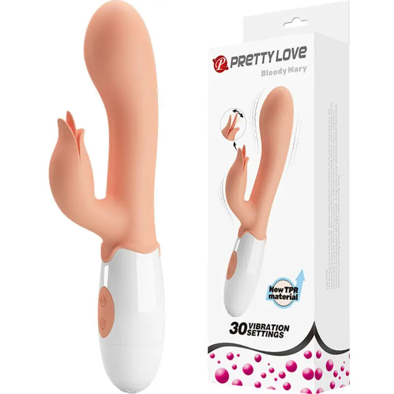 Vibromasseur Rabbit Bloody Mary Couleur Chair - Pretty Love - PRETTY LOVE