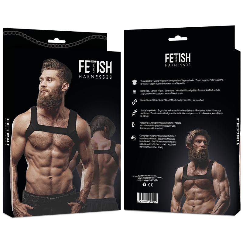 Harnais de poitrine Fetish Submissive Attitude taille L noir - Fetish Submissive - FETISH SUBMISSIVE ATTITUDE
