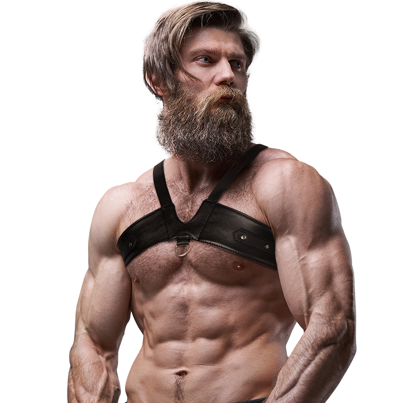 Harnais Poitrine Éco-Cuir Brigade Réglable - Submissive - FETISH SUBMISSIVE ATTITUDE