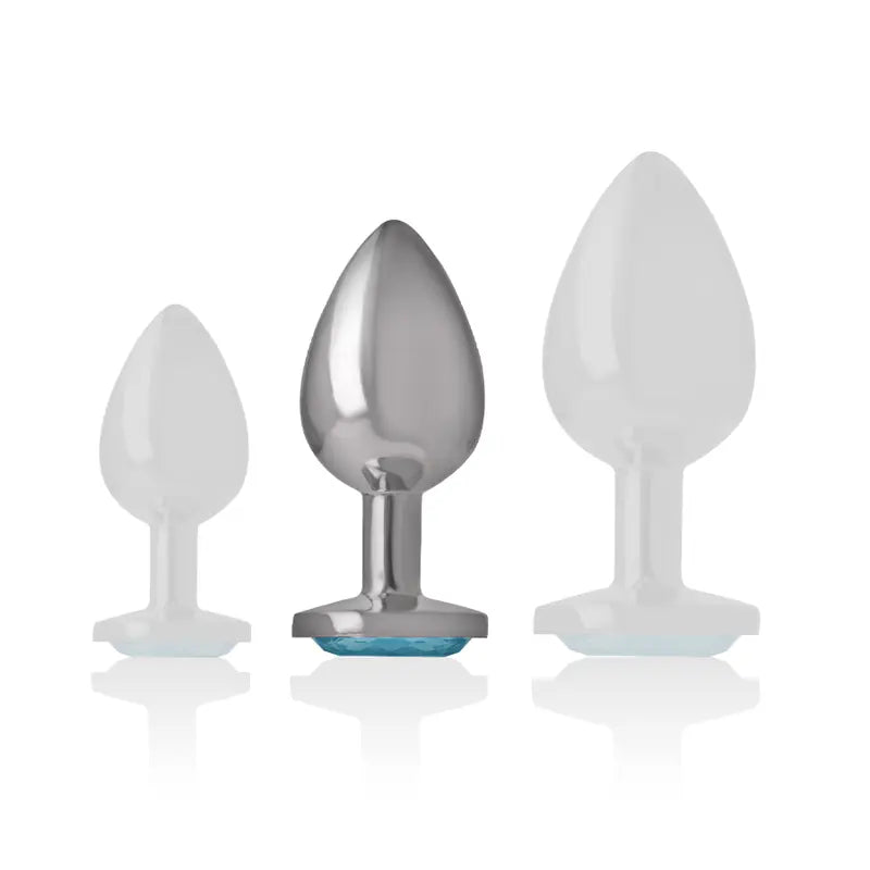 Plug Anal Métal Intense Diamond Jewel Bleu M - Intense