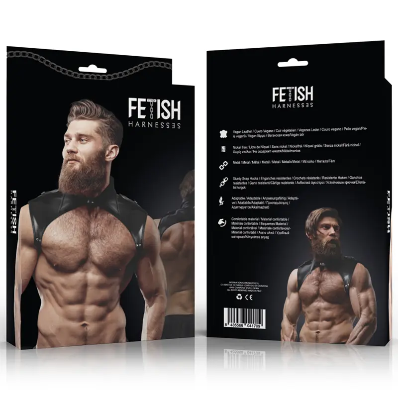 Harnais Poitrine Brigade Éco-Cuir Réglable - Fetish Submissive - FETISH SUBMISSIVE ATTITUDE