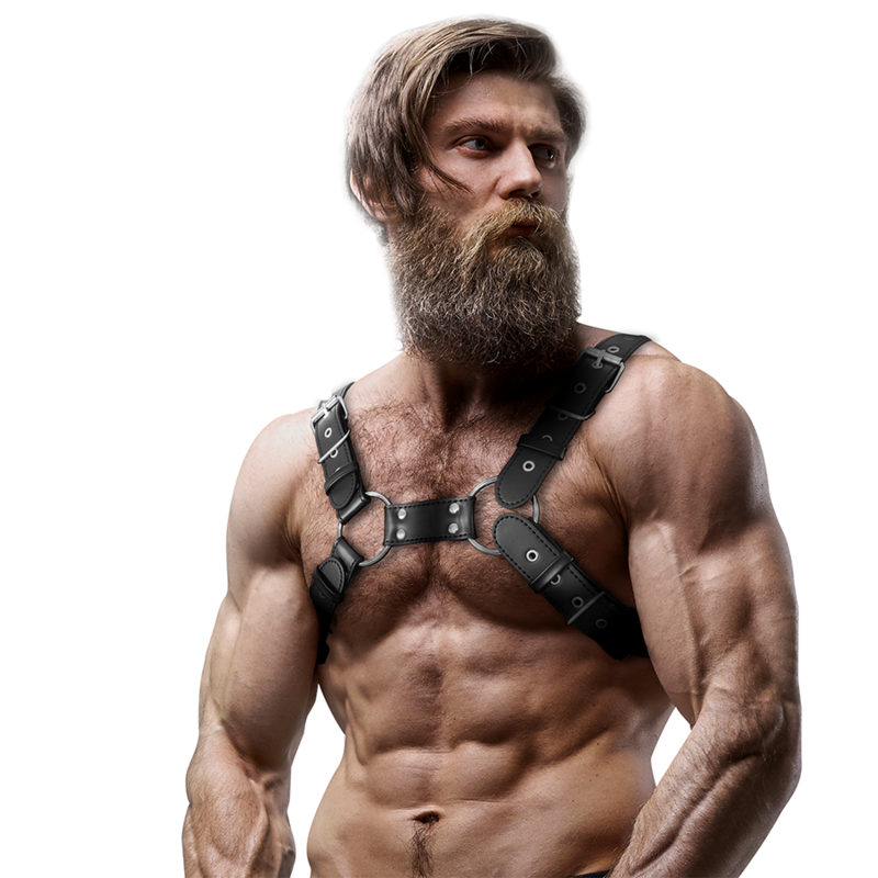 Harnais Poitrine Cuir Écologique Bulldog - Fetish Submissive