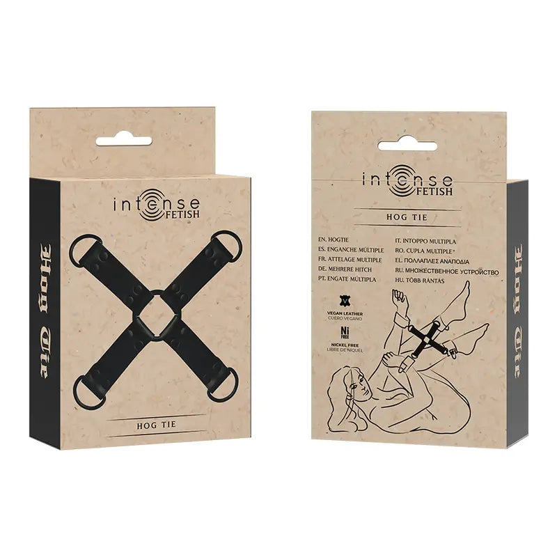Attache Hogtie en X Intense Noir - Intense Fetish