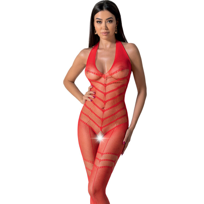 Bodystocking Blanc Résille BS100 Taille Unique - Passion