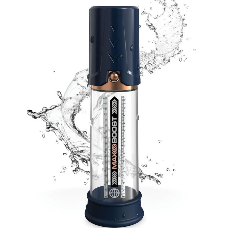 Pompe à Pénis Max Boost Manuelle Bleue - Pump Worx