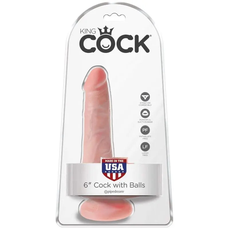 Realistischer King Cock Dildo mit Saugnapf 13,5 cm - Pipedream