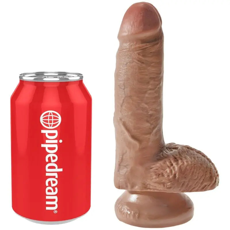 Realistischer Dildo King Cock Karamell mit Saugnapf 13,2 cm - Pipedream