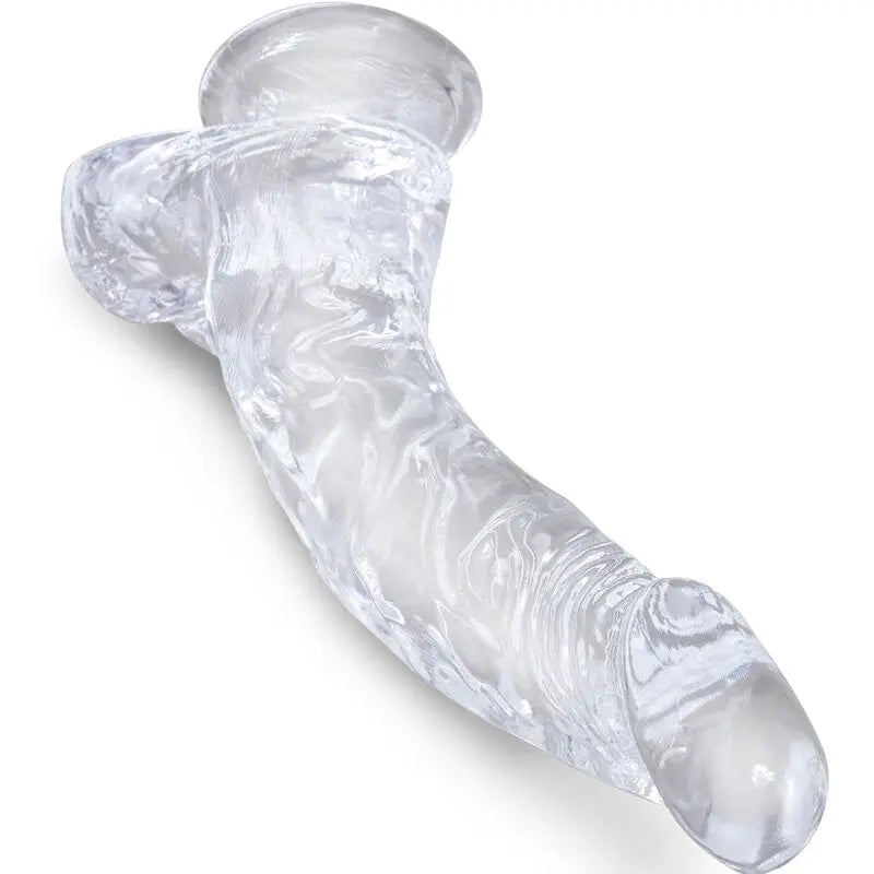 Realistischer Dildo King Cock Clear Transparent Saugnapf - Pipedream