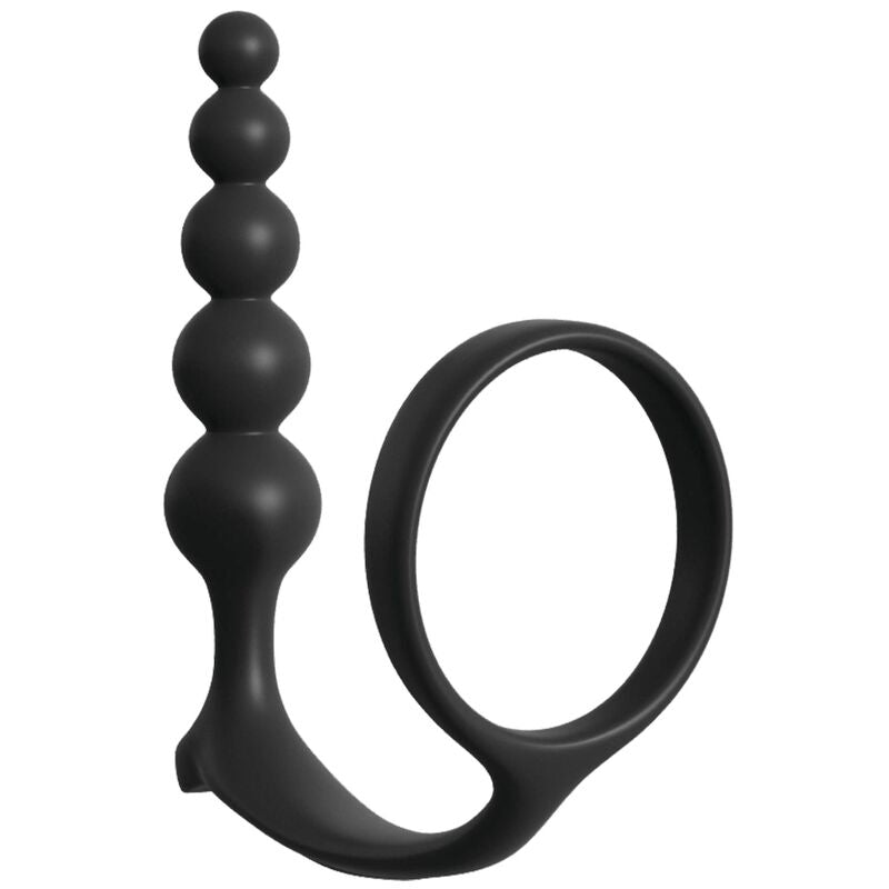 Plug Anal avec Cockring Ass-Gasm Perlé - Pipedream